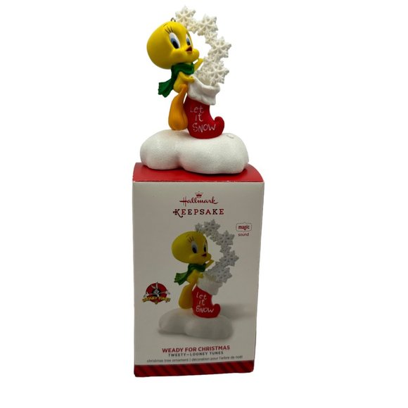 Hallmark Keepsake Ornament Tweety Looney Tunes Weady for Christmas Deck the Hall - Picture 2 of 13
